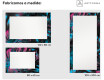 Espejo de baño con luz decorativos pared - fluo tropic #2