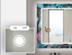 Espejo de baño con luz decorativos pared - fluo tropic #4