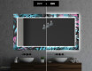 Espejo de baño con luz decorativos pared - fluo tropic #7