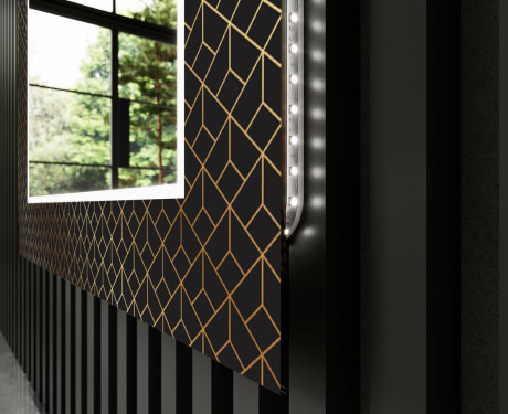 Espejo baño decorativos con luz LED - golden lines #11