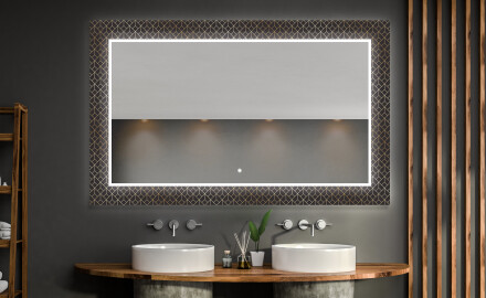 Espejo baño decorativos con luz LED - golden lines