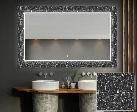 Espejo baño decorativos con luz LED - gothic #1
