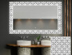 Espejo de baño con luz decorativos pared - industrial #1