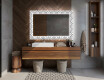 Espejo de baño con luz decorativos pared - industrial #12