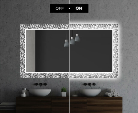 Espejo baño decorativos con luz LED - letters #7