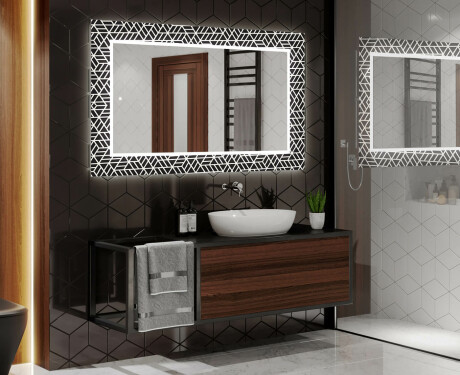 Espejo baño decorativos con luz LED - triangless #2