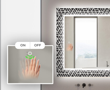 Espejo baño decorativos con luz LED - triangless #5