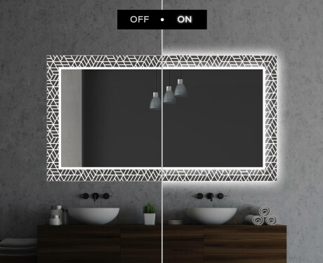 Espejo baño decorativos con luz LED - triangless #7