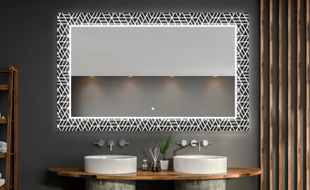 Espejo baño decorativos con luz LED - triangless