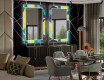 Espejo decorativo pared comedor - abstract geometric #2