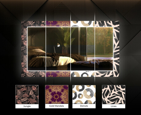 Espejo decorativo pared comedor - abstract geometric #6