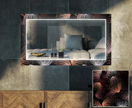 Espejo con luces salon decorativos - dandelion