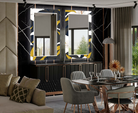 Espejo LED comedor decorativos - bells flowers #2