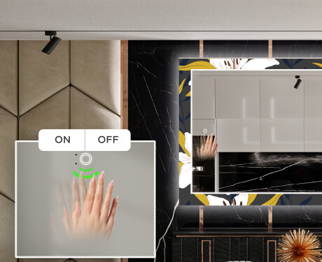 Espejo LED comedor decorativos - bells flowers #5