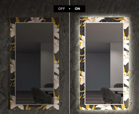 Espejo LED comedor decorativos - bells flowers #7