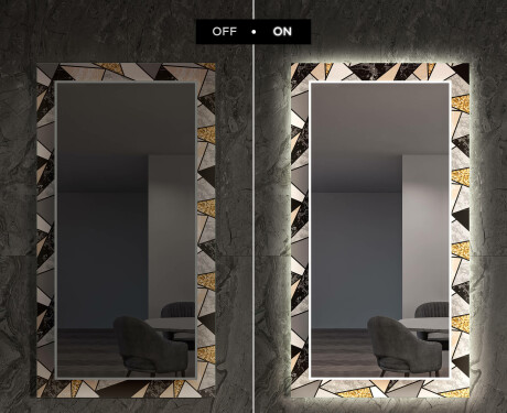 Espejo decorativo pared comedor - marble pattern #7