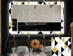 Espejo decorativo pared comedor - geometric patterns