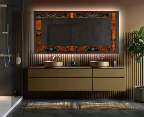 Espejo con luz decorativos pared - Mosaic Dreams #5