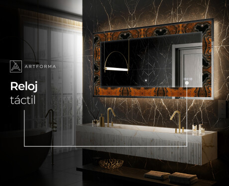 Espejo con luz decorativos pared - Mosaic Dreams #6
