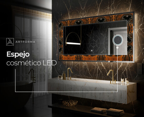 Espejo con luz decorativos pared - Mosaic Dreams #8