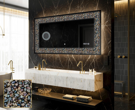 Espejo con luz decorativos pared - Natural Stones