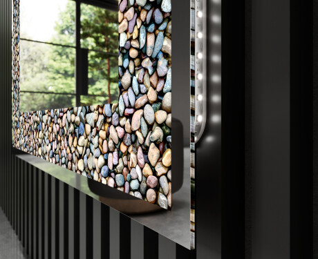 Espejo con luz decorativos pared - Natural Stones #3