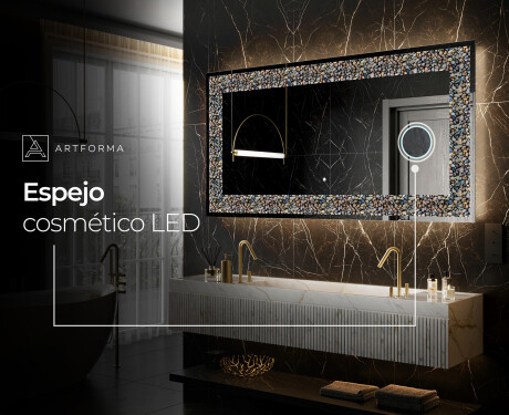 Espejo con luz decorativos pared - Natural Stones #8