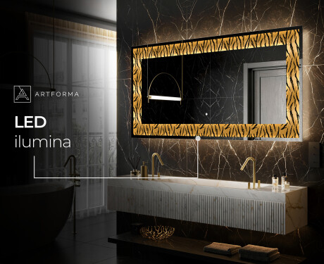 Espejo con luz decorativos pared - Midnight Mirage #9