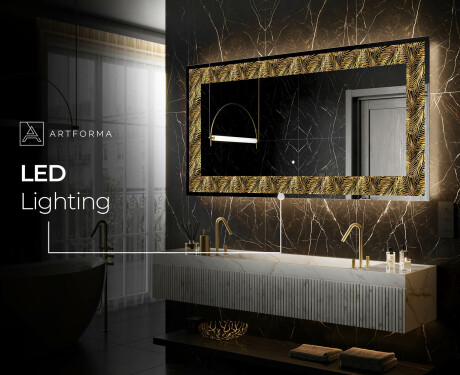 Espejo con luz decorativos pared - Tropical Paradise #7