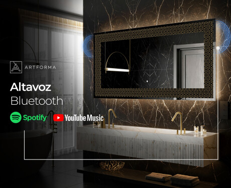 Espejo con luz decorativos pared - Nordic Charm #7