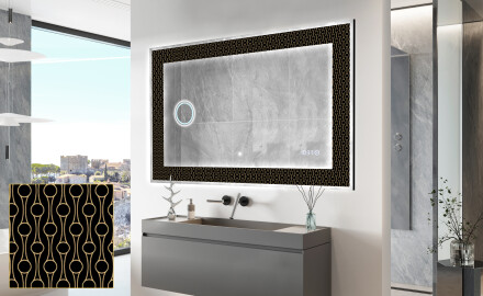 Espejo con luz decorativos pared - Nordic Charm