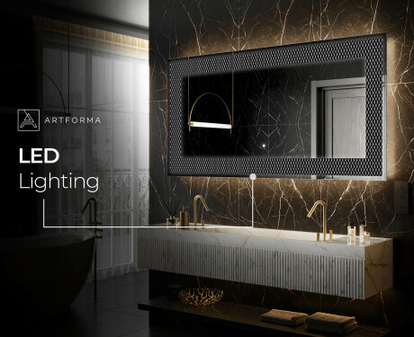 Espejo con luz decorativos pared - Modern Masterpiece #9