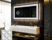 Espejo con luz decorativos pared - Marble Uplift