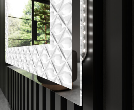 Espejo con luz decorativos pared - Marble Uplift #3