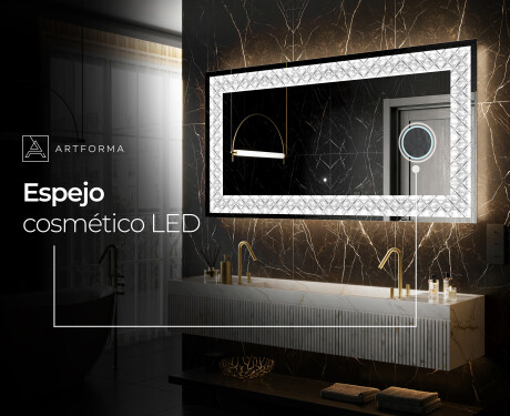 Espejo con luz decorativos pared - Marble Uplift #9