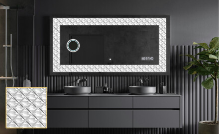 Espejo con luz decorativos pared - Marble Uplift