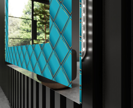 Espejo con luz decorativos pared - Blue Harmonies #3