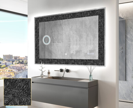 Espejo con luz decorativos pared - Dark Elegance