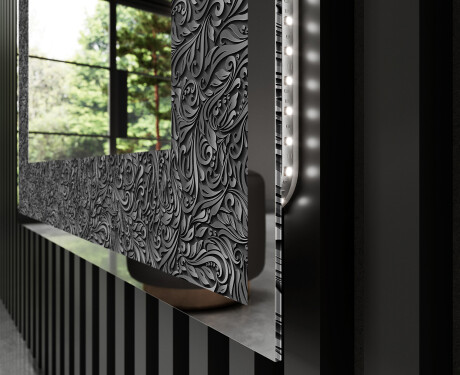 Espejo con luz decorativos pared - Dark Elegance #3