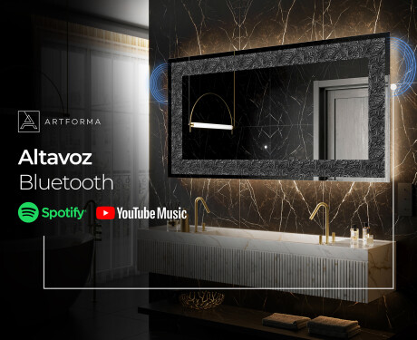 Espejo con luz decorativos pared - Dark Elegance #7