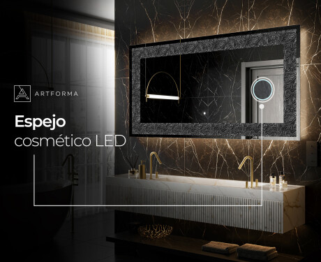 Espejo con luz decorativos pared - Dark Elegance #9