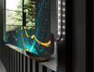Espejo con luz decorativos pared - Spiraling vortex #3