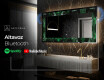 Espejo con luz decorativos pared - Malachite Magic #7