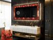 Espejo con luz decorativos pared - Fiery Reflections