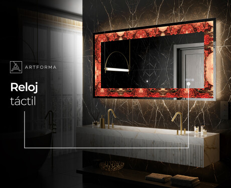 Espejo con luz decorativos pared - Fiery Reflections #8
