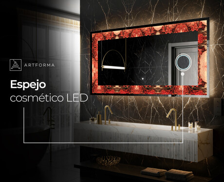 Espejo con luz decorativos pared - Fiery Reflections #9