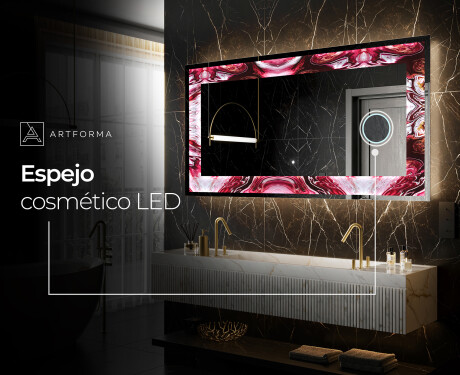 Espejo con luz decorativos pared - Ruby Rhythms #9