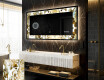 Espejo con luz decorativos pared - Golden Streaks