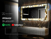 Espejo con luz decorativos pared - Golden Streaks #7