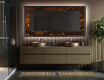 Espejo con luz decorativos pared - Amber Shell #5